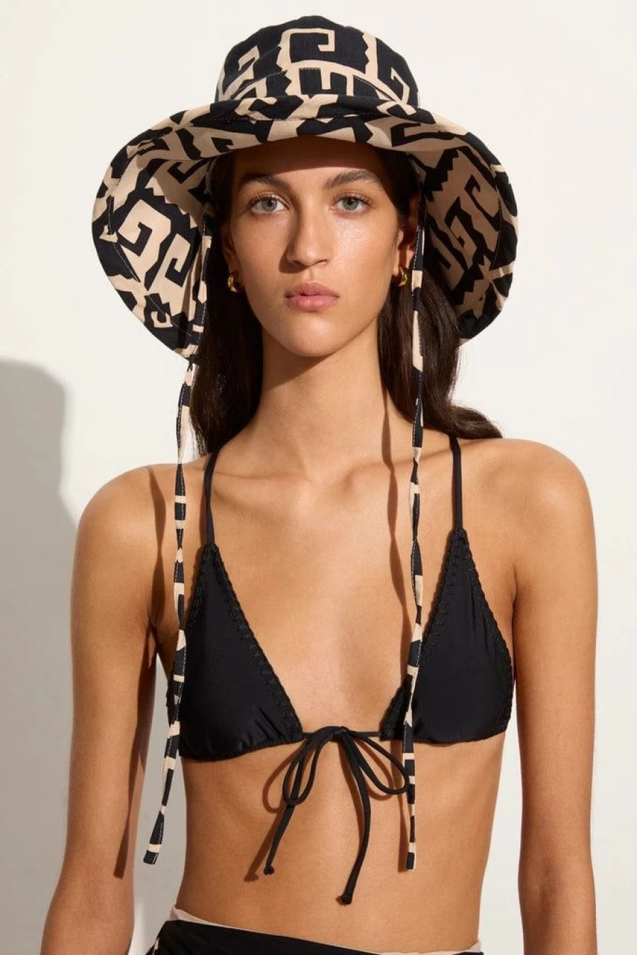 Faithfull The Brand Le Bas Sun Hat Playa Minizo - Stylish Wide Brim Beach Hat for Women
